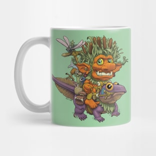 Happy Marsh Goblin and his amphibian mount. Mug